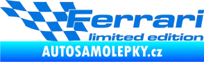 Samolepka Ferrari limited edition levá modrá oceán