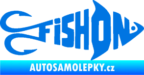 Samolepka Fish On rybička modrá oceán