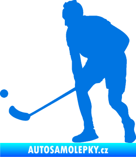 Samolepka Florbal 002 levá modrá oceán