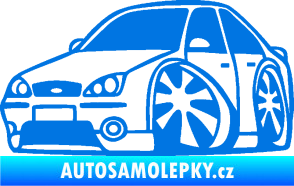 Samolepka Ford Mondeo karikatura levá modrá oceán