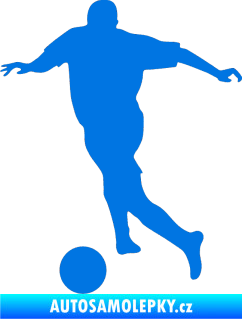 Samolepka Fotbalista 030 levá modrá oceán