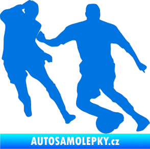 Samolepka Fotbalista 045 pravá modrá oceán