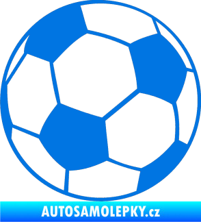 Samolepka Fotbalový míč 001 modrá oceán
