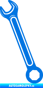 Samolepka Francouzský klíč levá modrá oceán