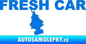 Samolepka Fresh car nápis s voňavým stromečkem modrá oceán
