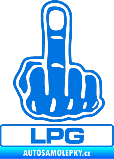 Samolepka Fuck off LPG modrá oceán