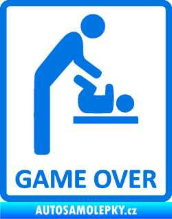 Samolepka Game over varianta baby modrá oceán