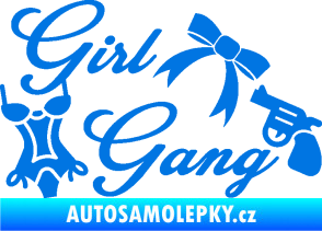 Samolepka Girl gang 001 modrá oceán