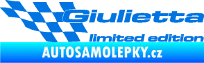 Samolepka Giulietta limited edition levá modrá oceán