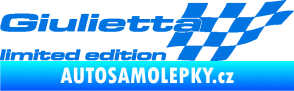 Samolepka Giulietta limited edition pravá modrá oceán