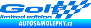 Samolepka Golf limited edition pravá modrá oceán