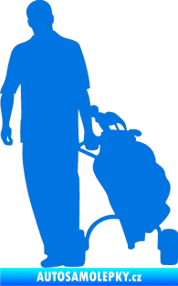 Samolepka Golfista 009 levá modrá oceán