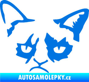 Samolepka Grumpy cat 001 levá modrá oceán