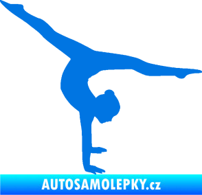 Samolepka Gymnastka 005 pravá modrá oceán