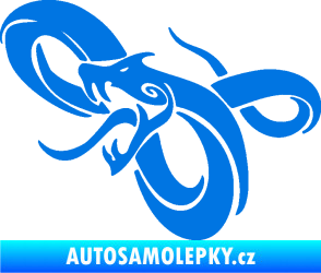 Samolepka Had 001 levá zmije modrá oceán