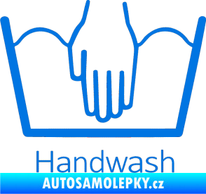 Samolepka Handwash ruční mytí modrá oceán