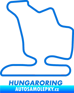 Samolepka Okruh Hungaroring modrá oceán