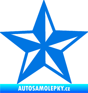 Samolepka Hvězda námořní modrá oceán