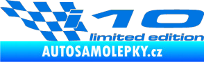 Samolepka i10 limited edition levá modrá oceán