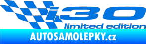Samolepka i30 limited edition levá modrá oceán