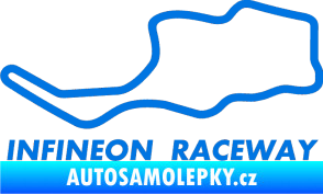 Samolepka Okruh Infineon Raceway modrá oceán