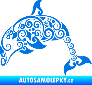 Samolepka Interiér 015 levá delfín modrá oceán