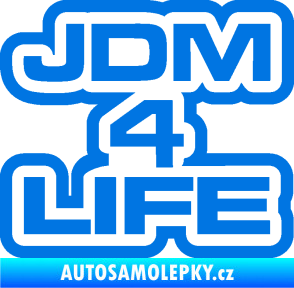Samolepka JDM 4 life nápis modrá oceán