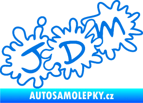 Samolepka JDM kaňky modrá oceán