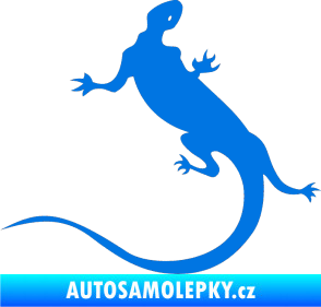 Samolepka Ještěrka 004 levá modrá oceán
