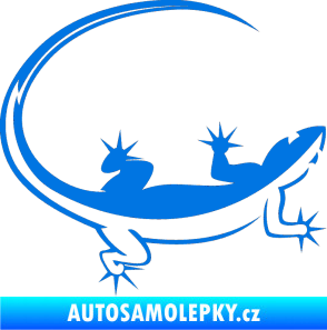 Samolepka Ještěrka 010 pravá modrá oceán