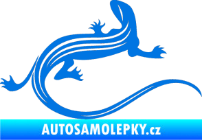 Samolepka Ještěrka 011 pravá modrá oceán