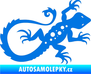 Samolepka Ještěrka 012 pravá modrá oceán