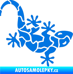 Samolepka Ještěrka 015 pravá modrá oceán