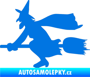 Samolepka Ježibaba levá modrá oceán