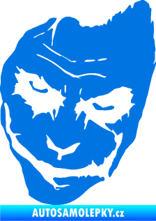 Samolepka Joker 002 levá tvář modrá oceán