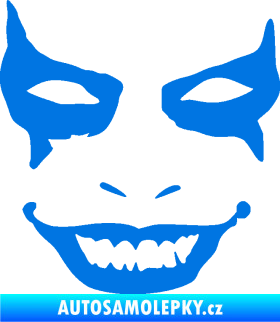 Samolepka Joker 004 tvář levá modrá oceán