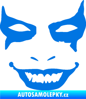 Samolepka Joker 004 tvář pravá modrá oceán
