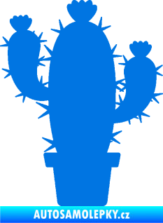 Samolepka Kaktus 003 levá modrá oceán