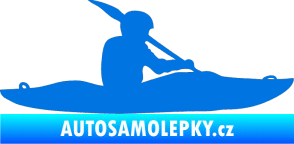 Samolepka Kanoista 003 pravá modrá oceán
