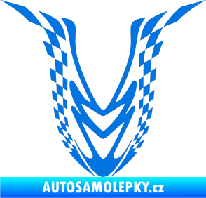 Samolepka Kapota 006 šachovnice modrá oceán