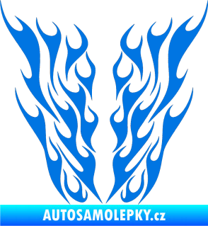 Samolepka Kapota 012 plameny modrá oceán