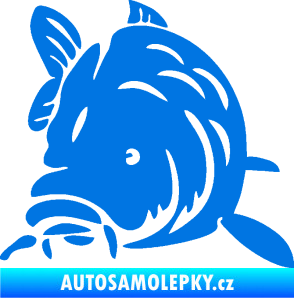 Samolepka Kapr 002 levá modrá oceán