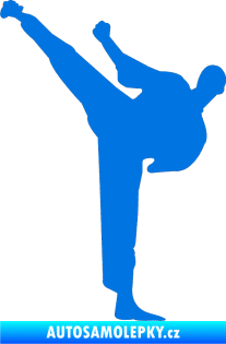 Samolepka Karate 001 levá modrá oceán