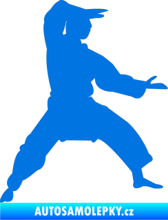 Samolepka Karate 006 pravá modrá oceán