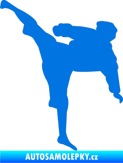 Samolepka Karate 009 levá modrá oceán