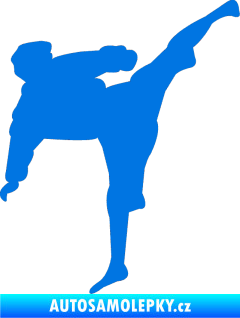 Samolepka Karate 009 pravá modrá oceán
