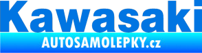 Samolepka Kawasaki modrá oceán