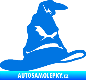 Samolepka Klobouk 001 pravá modrá oceán