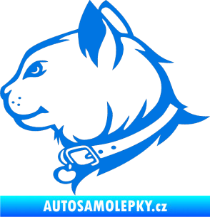Samolepka Kočka 003 levá modrá oceán
