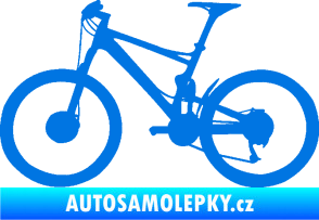 Samolepka Kolo 001 levá - (horské kolo) modrá oceán